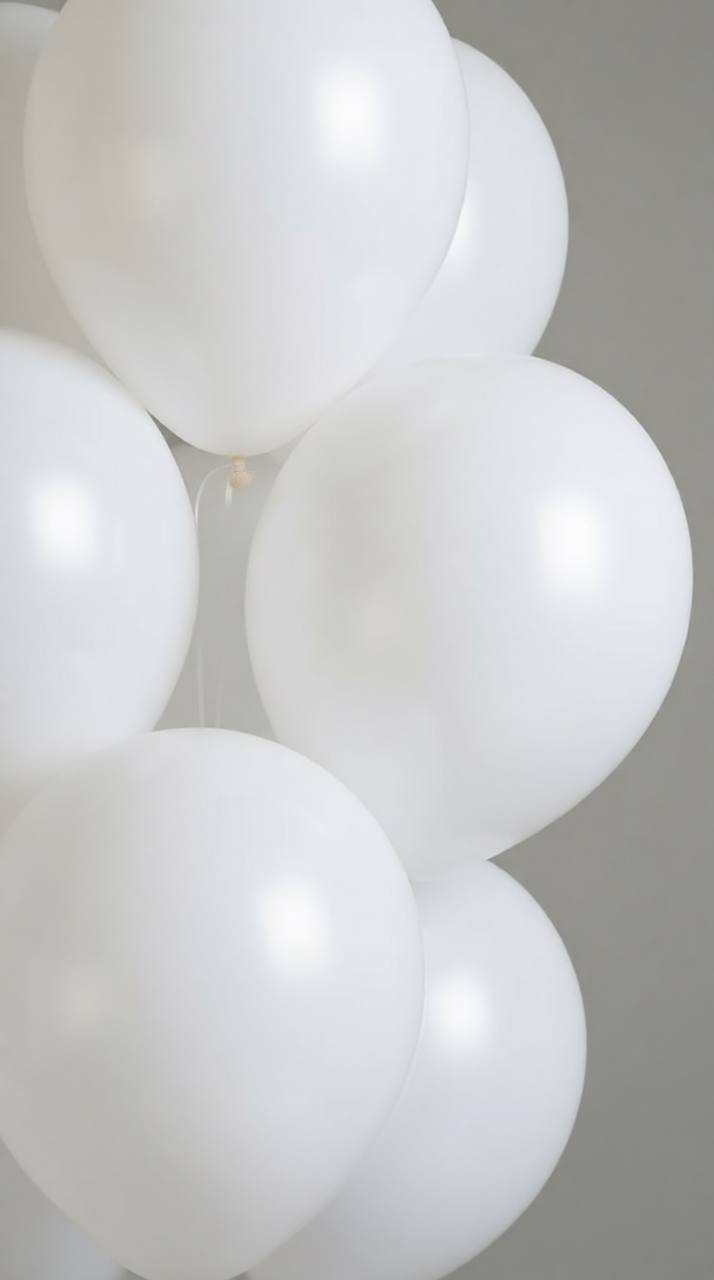 Гелиевые шары «Белые»